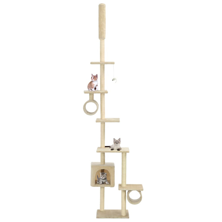 Klösträd med sisalpelare 260 cm beige