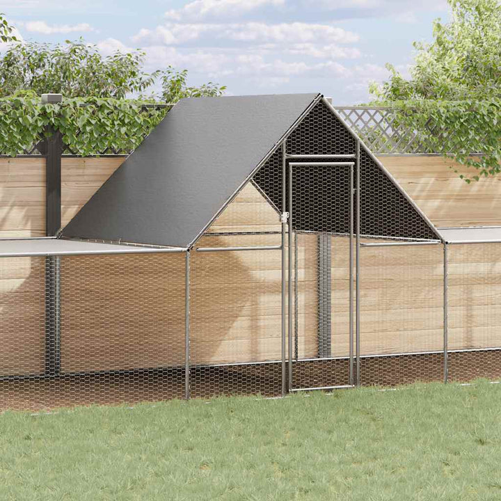 Hönsbur 10x2x2 m galvaniserat stål