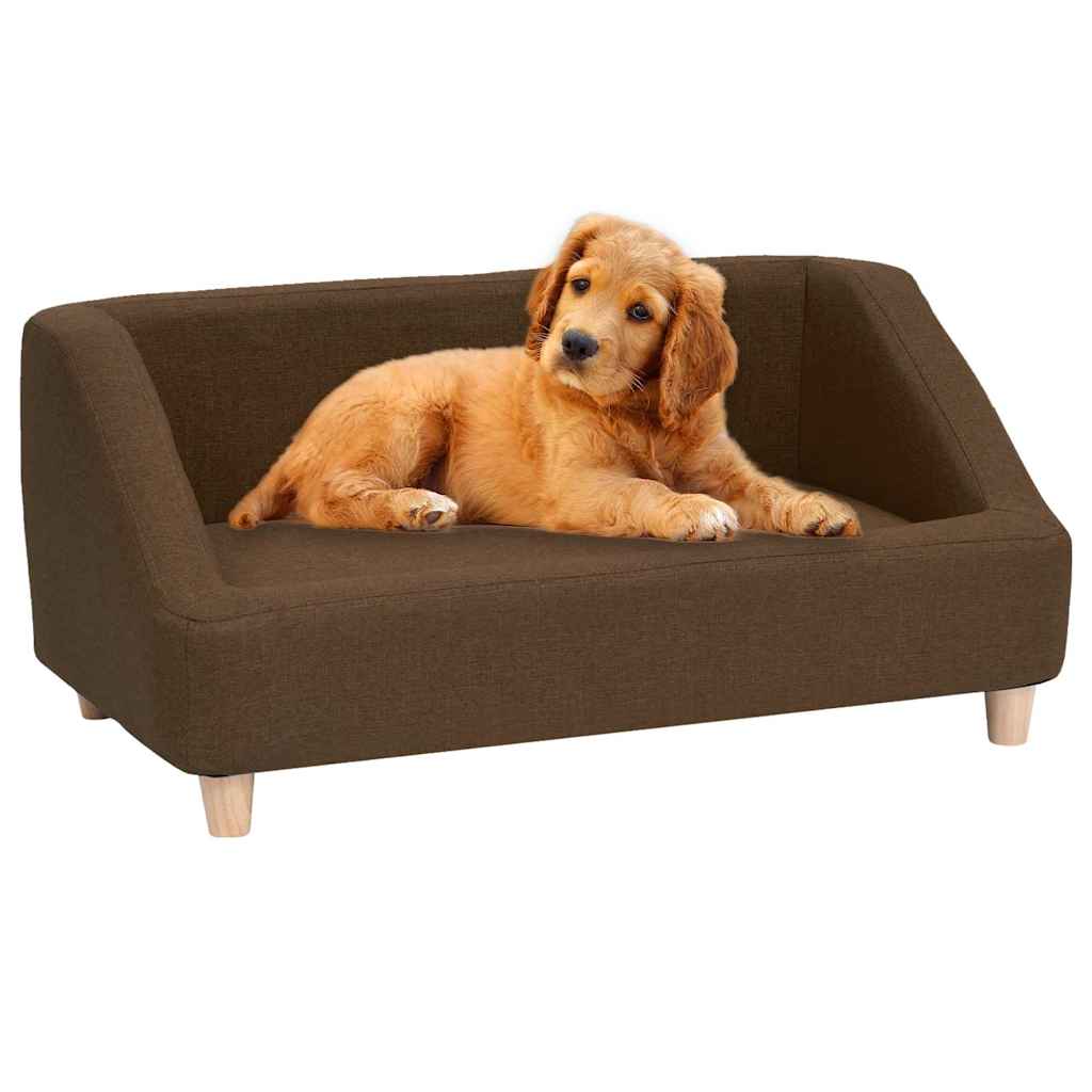 Hundsoffa brun 85x50x39 cm linne