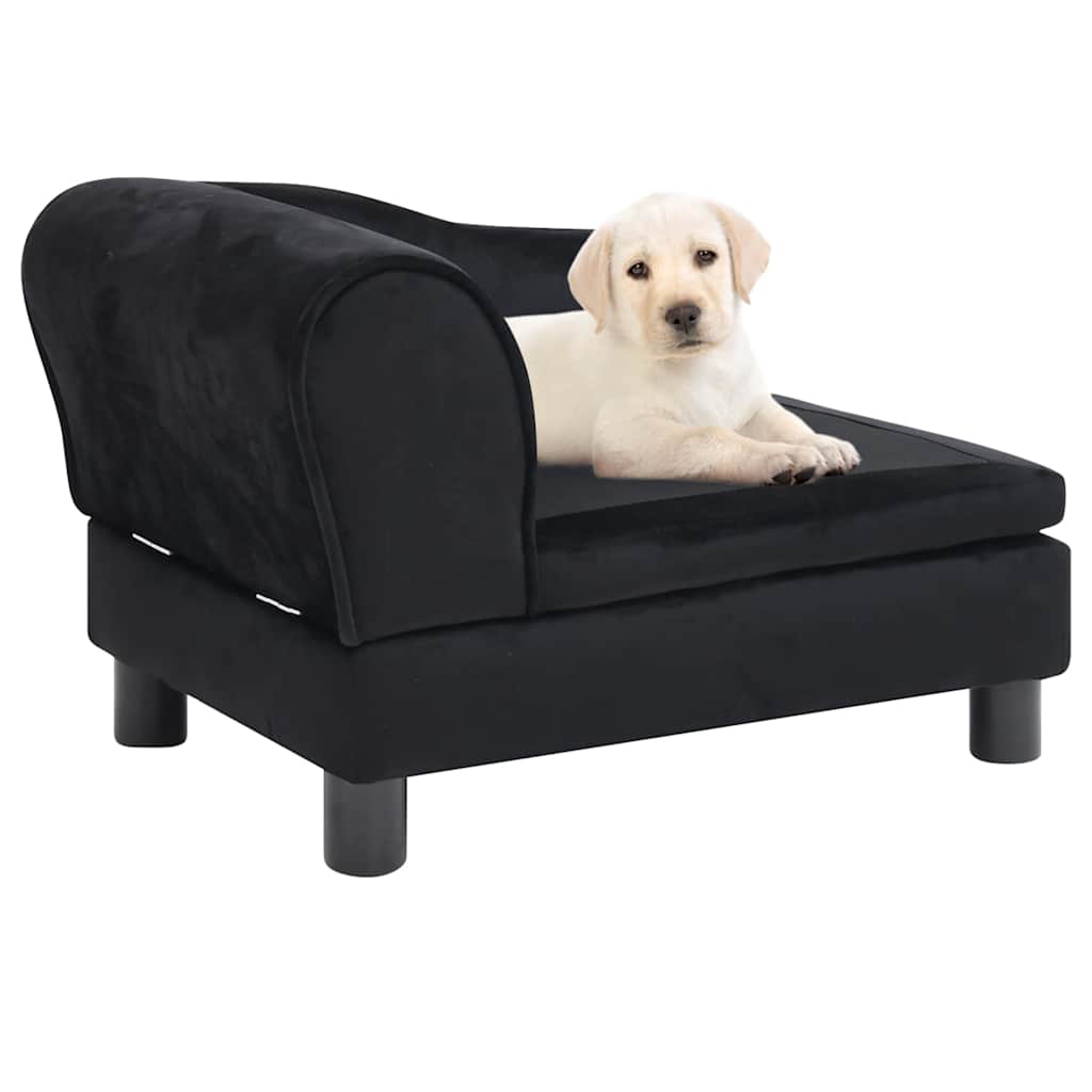 Hundsoffa svart 57x34x36 cm plysch