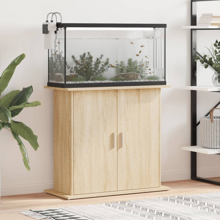 Akvariestativ Sonoma Ek 81x36x73 cm Konstruerat trä