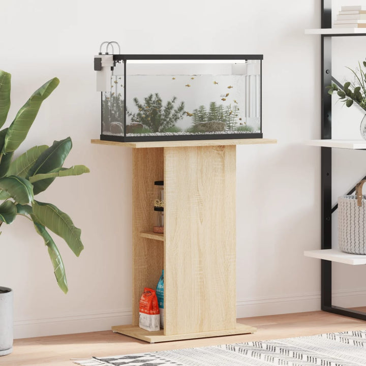 Akvariestativ Sonoma Ek 60,5x36x72,5 cm Konstruerat trä