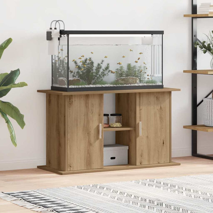 Akvariestativ hantverksmässig ek 101x41x58 cm konstruerat trä
