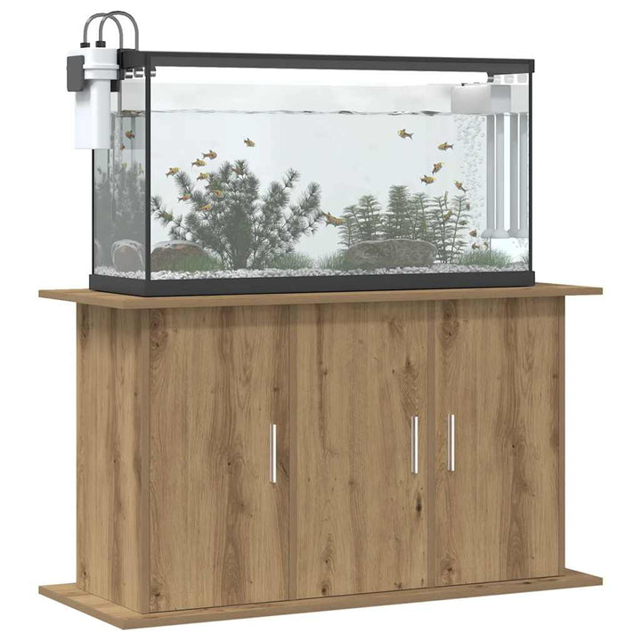Akvariestativ hantverksmässig ek 101x41x58 cm konstruerat trä