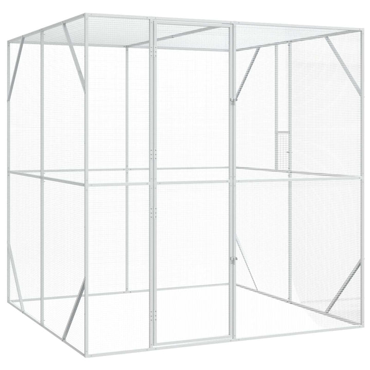 Fågelbur Silver 209 x 202 x 214 cm