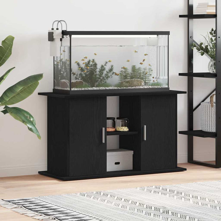Akvariestativ svart ek 101x41x58 cm konstruerat trä