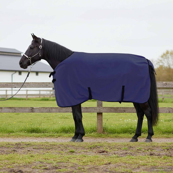 Hästdyna Mörkblå 115 cm Polyester Fleece