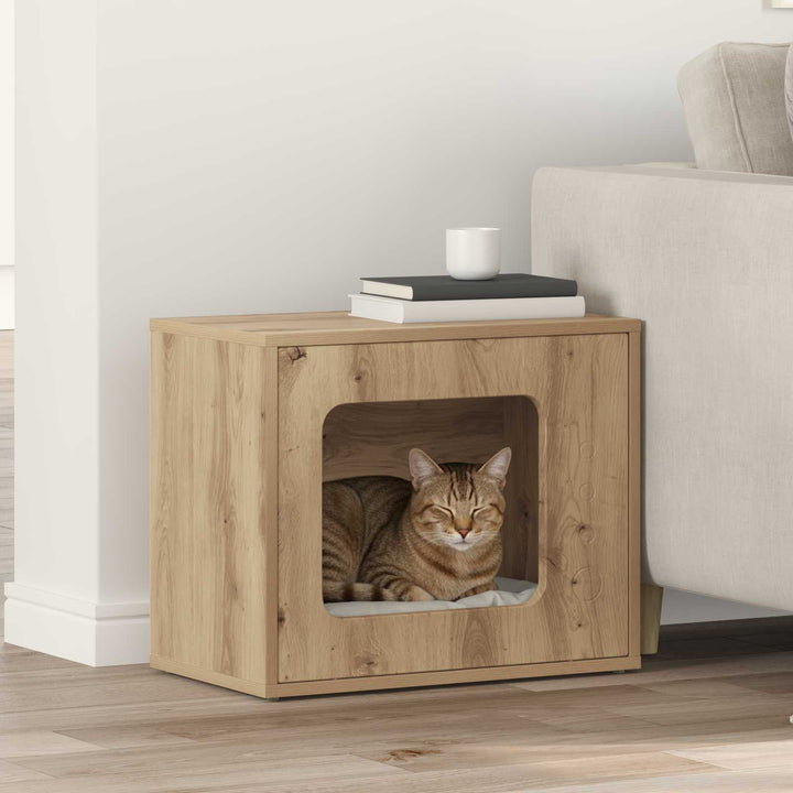 Katt hus Artisan-ek 51 x 30 x 42,5 cm Konstruerat trä