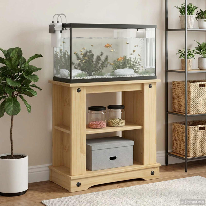 Aquariumställ CORONA Brun 60 x 30 x 60 cm 150 kg Massiv furu