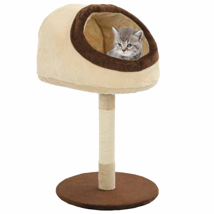 Katträd med klöspelare i sisal 72 cm beige och brun