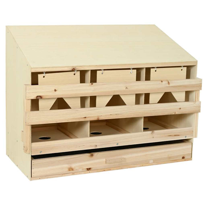 Värprede 3 fack 93x40x65 cm massiv furu