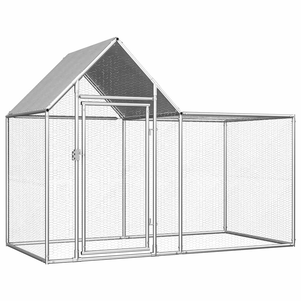 Hönsbur 2x1x1,5 m galvaniserat stål