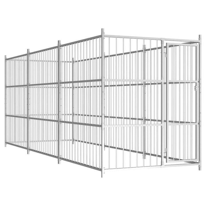 Hundgård för utomhusbruk 450x150x185 cm