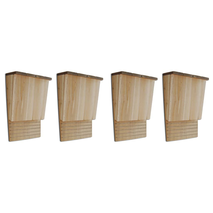 Fladdermushus 4 st 22x12x34 cm trä