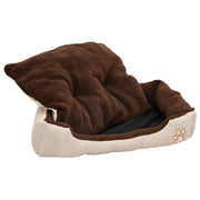 Hundbädd beige och brun XXL