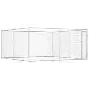 Hundgård för utomhusbruk 383x383x185 cm