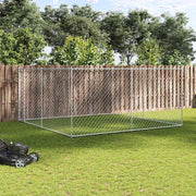 Hundgård för utomhusbruk 383x383x185 cm