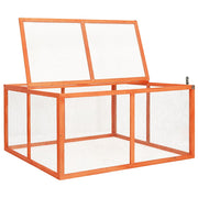 Kaninbur 124x120x60 cm massivt granträ