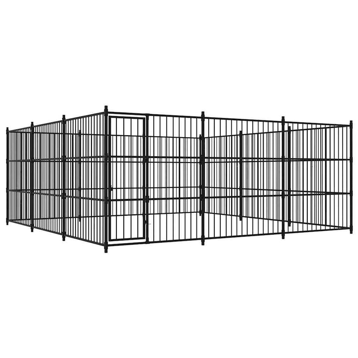 Hundgård för utomhusbruk 450x450x185 cm