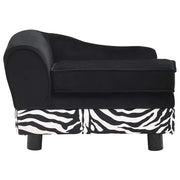Hundsoffa svart 57x34x36 cm plysch
