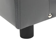 Hundsoffa grå 81x43x31 cm plysch och konstläder