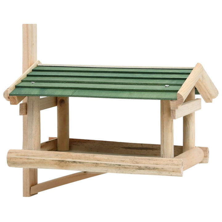 Fågelmatare massivt trä 35x29,5x21 cm