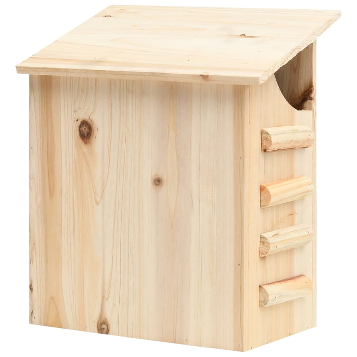 Fladdermushus massivt granträ 30x20x38 cm