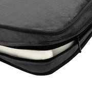 Hundsoffa mörkgrå 81x43x31 cm plysch och konstläder