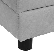 Hundsoffa med kudde grå 83x44x44 cm plysch