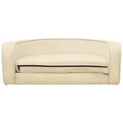 Hundsoffa vikbar gräddvit 73x67x26 cm plysch tvättbar dyna