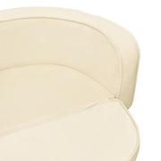 Hundsoffa vikbar gräddvit 73x67x26 cm plysch tvättbar dyna