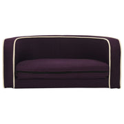 Hundsoffa vikbar vinröd 76x71x30 cm linne tvättbar dyna