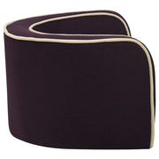 Hundsoffa vikbar vinröd 76x71x30 cm linne tvättbar dyna