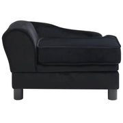 Hundsoffa svart 57x34x36 cm plysch