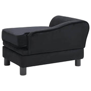 Hundsoffa svart 57x34x36 cm plysch