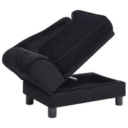 Hundsoffa svart 57x34x36 cm plysch