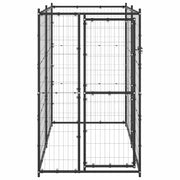 Hundgård för utomhusbruk stål 110x220x180 cm