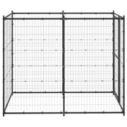 Hundgård för utomhusbruk stål 110x220x180 cm