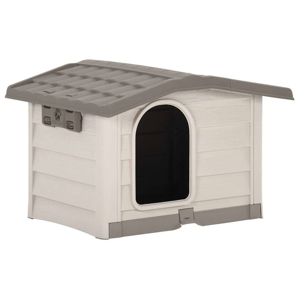 Hundkoja beige och brun 89x75x62 cm