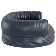 Ergonomisk hundbädd mörkblå 60x42 cm konstläder