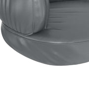 Ergonomisk hundbädd grå 60x42 cm konstläder