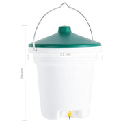 Vattenautomat med nipplar för fjäderfä 12 L