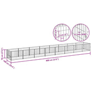 Hundgård svart 8 m² stål