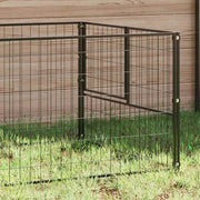 Hundgård svart 9 m² stål