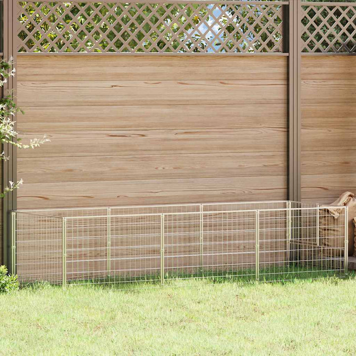 Hundgård silver 3 m² stål
