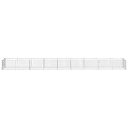 Hundgård silver 9 m² stål