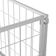 Hundgård silver 9 m² stål