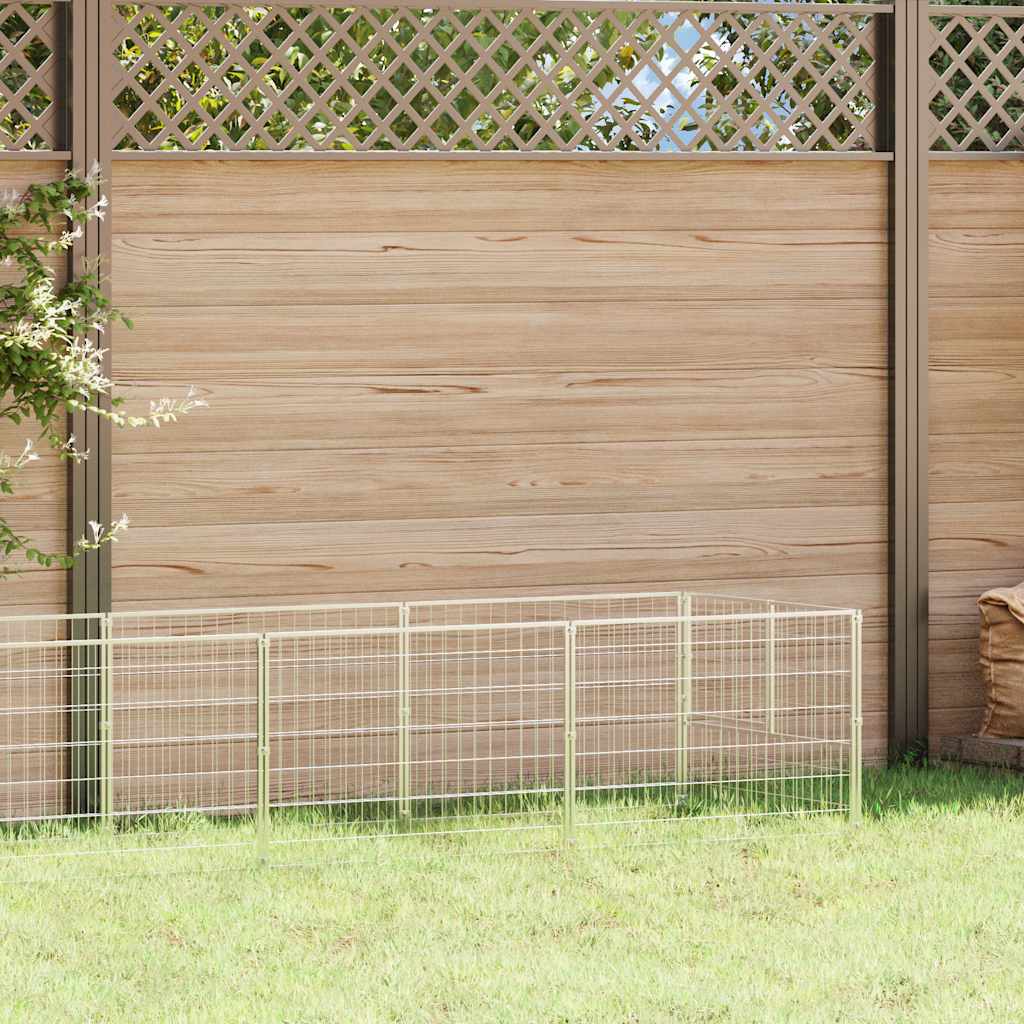 Hundgård silver 9 m² stål