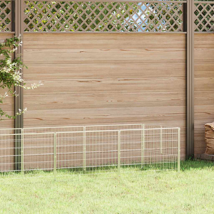 Hundgård silver 9 m² stål