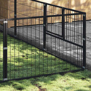 Hundgård svart 27 m² stål